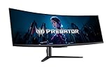 Predator X49X Gaming Monitor 49 Zoll (124 cm Bildschirm) DQHD, OLED, 240HzHDMI/DP, 120Hz Type-C, 0.03ms(GTG), 2xDP 1.4, HDMI 2.1, Type-C 90W, USB HUB, Curved, höhenverstellbar, FreeSync Premium