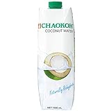 Chaokoh Kokosnusswasser, 100% natürliches Kokoswasser aus Thailand, 1 Liter Packung