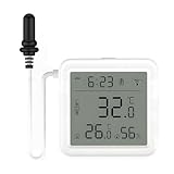 eMylo WiFi Thermometer Hygrometer, Tuya Temperatursensor wlan mit Smart App und Datenaufzeichnung