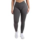 SMILODOX Damen Leggings Silvia Scrunch - Hose im Shaped Fit mit hohem Bund, Größe:M, Color:Anthrazit