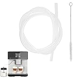 Milchschlauch, Edelstahl, Silikon, 2 m, flexible Milchschläuche, lebensmittelechter Kaffee-Schlauch, ideal für Espressomaschinen, Milchsysteme und tägliche Getränkezubereitung