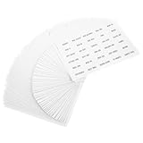 Housoutil 50 Wasserfeste Transparente Etiketten für Reise und Kosmetikflaschen Ablösbare Aufkleber für Shampoo Lotion Hautpflege Wiederbefüllbares Reisezubehör