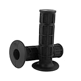 CYSFETENA Universal 22mm 7/8' Silikon Griffe Moped 1 Paar rutschfeste Motorrad Griffe für Motorrad & Fahrrad Komfortable Griffes für Dirt Bikes Pit Bikes und mehr (Schwarz)