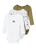 NAME IT Jungen NBMBODY 3P LS Loden Dino NOOS 13192798, Loden Green, 74