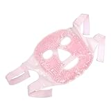 minkissy Eis-Schönheitsmaske heiße kalte Gesichtsmaskierung heißes kaltes Gesicht Gesichtskühlkissen ice face mask anti swelling schlafmaske - -Maske Therapie-Gesichtsmaske PVC Rosa