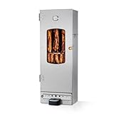 KAISER COMPANY '100' Hochwertiger Elektrischer Räucherofen/Räucherschrank aus Edelstahl I Tragbarer Smoker 110 cm I Passen bis zu 15kg Fleisch I 2000W I mit Zubehör I NICHTROSTEND