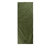 Camping-Schlafsack for den Außenbereich, Ultraleicht, LW180, wasserdichter Baumwollschlafsack, Wandern, Reisen, Klettern, 3 Jahreszeiten Für Outdoor Camping(Green - 205x85cm)