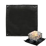 Unter Der Grillmatte - Camping-Feuerschale, Untergrillmatte aus feuerfestem Silikon | Schutz für Terrassen, faltbar, für Außenöfen, Matte So