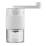 Anpassbare Hand-Kaffeemühle mit 35 Einstellungen für ein überlegenes Brüherlebnis, einfache Wartung, Weiß