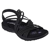 Skechers Damen Reggae Slim Sunnyside Sandals, Black Gore, 39 EU