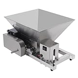 Elektrische Obstmühle aus Edelstahl – Zerkleinerungsmaschine für Obst, Brot und Zucker – 60W Motor, 44 lbs/h Kapazität, einfache Bedienung, für die Verarbeitung in der Küche oder im Gewerbe
