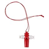 WEKAMOS Samba Pfeife für Rot Kunststoff Sicherer Klang Leichtes Trillerpfeife Musikinstrument Kindergarten Tanzshow Zubehör