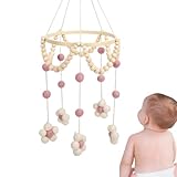 lyanny Baby Mobile Mit Spielzeug Für Babybett | Kinderzimmer Mobile | Klingelspiel Mit Glöckchen Dekoration Zum Aufhängen über Babybett Stubenbett Beistellbett Kinderzimmer