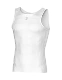 INBIKE Radtrikot Herren Ärmellos Fahrrad Unterhemd Rennrad Trikot Kurzarm Sommer Fahrradweste Leicht Atmungsaktiv Reflektierend Radweste Weiß S-M