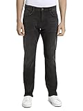 TOM TAILOR Herren Marvin Straight Jeans 1021012, 10263 - Black Stone Wash Denim, 36W / 32L
