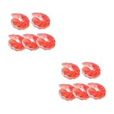 BESPORTBLE 10 Stck. Teiliges Realistische Künstliche Garnelen Nachbildung Lebensechte Plastik Shrimps für DIY Food Play und Küchendekoration Authentische Food Display Props für Foto und