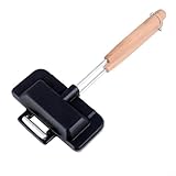 NbgrvB Frühstücks-Sandwich-Maker mit Antihaft-Pfanne, tragbarer Hot-Dog-Toaster und Eier-Panini-Presse für schnelle Mahlzeiten