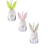 3 Stück Handgemachte Wichtel Klein Ostern Deko Wichtel Anhänger Ostern Wichtel Puppen Set Ostern Deko Wichtel Handgemachte Plüsch Wichtel für Oster Party ​​Geschenke Aufhängen Deko