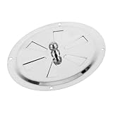 ANDRESLAD Lüftungsrosette Rund Verstellbar mit Lamellen für Grill Smoker Ventilation Ventilationsgitter Luftauslass Optimiert Schützt vor Regen Einfache Montage für Bad und Wohnräume