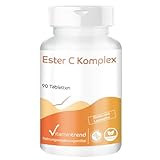 Ester C Komplex - mit Vitamin C + Bioflavonoide + Acerola + Hagebutten-Extrakt + Rutin - 90 Tabletten - hochdosiert - vegan - bioverfügbare Supplements aus Deutschland | Vitamintrend