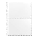 Sammelhülle DIN A4, passend für 2 x A5 quer, 2 Fächer, PP, dokumentenecht, 1 Stück