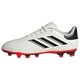 adidas Copa Pure II Club Flexible Ground Boots Sneaker, Ivory/Core Black/Solar Red, 33 EU