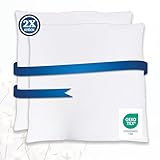 Halley Bedding Premium 3D Mikrofaser Kissen, 100% Baumwolle, 80x80 cm, 2er Set (1200g Füllung), Ergonomisch & Stützend, Nacken- & Wirbelsäule Komfort, Atmungsaktiv & Weich