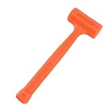 ANKROYU Professioneller Rückschlaghammer, Doppelkopf-Gummihammer mit vibrationsdämpfendem Stahlkern, ergonomischer Soft-Grip-Griff für Zimmerei-Bodenverlegung, Kfz-Reparatur, Bauar