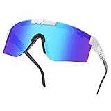 FIT VIIR Polarisierte Sonnenbrille, Fahrradbrille Herren Damen UV 400 die schnelle brille rave Sportbrille für Outdoorsport Radfahren ski Laufen Golf (F10)