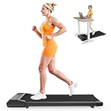 Walking Pad Raceable Lacuffy 2,5 HP, Max 136kg Laufband für Zuhause, Laufband Schreibtisch mit Smart App-Steuerung, Treadmill mit Trainingseinheiten und Multiplayer-Laufwettbewerben