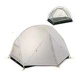 Zelte für Camping, 2 Zelt, 2-Personen-Campingzelt im Freien, ultraleichte 2-Mann-Campingzelte(20D Gray)