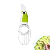 Avocadoschneider,Avocado Fruchtfleisch Separator,Avocado Tool,Multifunktionaler Avocadoschneider,Avocadostampfer,Avocado Entkerner,Avocadoschäler,3 in 1 Avocado Werkzeug mit Weichem Griff Tokaneit