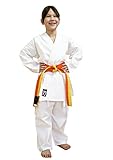 Chikara Karateanzug Kinder weiß, Karate Anzug Jungen, Karate Anzug Mädchen, Karateanzug Kinder Baumwolle, Kampfsportanzug Kinder (80)