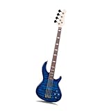 4/4-E-Gitarre Jazz Bass E Gitarre Ist Für Anfänger Und Professionelle Instrumente Geeignet(Blue)