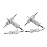 ANDRESLAD 6 Stück Teiliges Audio Kabel Verlängerung Male to male Klinkenstecker Adapter Kompakt Leicht Geradliniger Audioverbinder für Klaren Sound Vielseitig für Mikrofon und