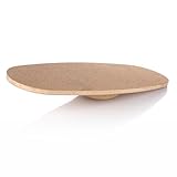 Dantoy 6998 - Premium Balanceboard aus Holz und Kork – Wobble Board