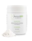 Bentonit MED Premium Montmorillonit, ultrafeines Detox-Pulver 400g, Medizinprodukt, Apothekenqualität, Darmreinigung, Schwermetalle Ausleiten, Entgiftungskur, Vulkanmineralien, Heilerde, Darmreinigung