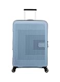 American Tourister Aerostep - Spinner M, Erweiterbarer Koffer, 67 cm, 66.5/72.5 L, Grau (Soho Grey)