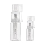 SEWACC 2 Stück Nachfüllbare Sprühflaschen 14ml 35ml aus Robustem Kunststoff Kompakte Feinsprühflaschen für Reisen Parfüm Wasser und Nasenspülung