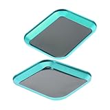 NUOBESTY 2 Stück Magnetisches Schrauben Organizer Teilig Robuster Aluminiumlegierungs Magnettray für Schrauben und Muttern Schraubenteil Aufbewahrungstablett für Garage Leicht und Tragbar
