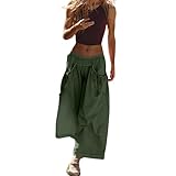 Sommerhose Damen Leicht Cargohose Damen Parachute Pants Haremshose Streetwear Freizeithose Baggy Hose Weites Bein Boho Hose Jogginghose Wanderhose Trekkinghose Relaxhose Bequeme Einfarbiger Leichte