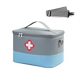 Ceeyoll Medikament Tasche, Medikamententasche, Große Kapazität Notfalltasche, Erste Hilfe Tasche Leer, Erste Hilfe Tasche Leer Tasche Wasserdicht, Für Schule, Reisen, Camping Und Wandern