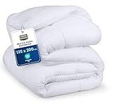 Utopia Bedding Bettdecke 135x200 cm, Steppbett mit 350 GSM Polyester Füllung (Weiß)