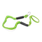 TARSHYRY Elastic Boat Mooring Seil mit Schnalle, Dehnbarer Dock -Linie für Kajak, 2 Tonne Festigkeit, 1,1,5 M Länge, Grüner Marine Seil für Sicheres Bootsbinden