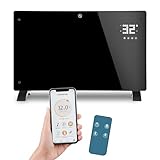 Jaxguom Elektroheizung Smart,2000W Konvektor Heizung Freistehend & Wandmontage,Infrarotheizung mit Thermostat & App-Steuerung Fernbedienung,Heizkörper Elektrisch Energiesparend