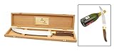 LAGUIOLE Champagne Säbel Champagner Saber Sekt Säbel XXL 42 cm Edelstahl + Holzbox