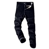 Faonkeew Cordhose Herren Stretch Haremshose Kord Anzughose Kordhose Schneehose Hose für Klassische Passform Flache Vorderseite Flache Vorderhose Freizeithosen mit Bundgummi