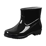 Gummistiefel für Damen, Regenstiefel, Damen, Gartenstiefel, hoch, Gartenarbeit, wasserdicht, bequem, Outdoor, vielseitig, Gartenschuhe, Le Noir C, 40 EU