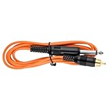 PartyKindom Tattoo Hook Line Kabel Orange Hochwertige Kupferleitung Stabile Stromübertragung Kompatibel mit Maschinen und Netzteilen Flexibles Clip Cord für Tattoo Maschinen