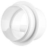 KOMBIUDA Abs Luftkanalverbinder mit Rückstauklappe Langlebiger Vent Blocker für Klimaanlagen Lüftungssysteme Installieren Flexibel Verwendbar Geeignet für Wohn Gewerberäume